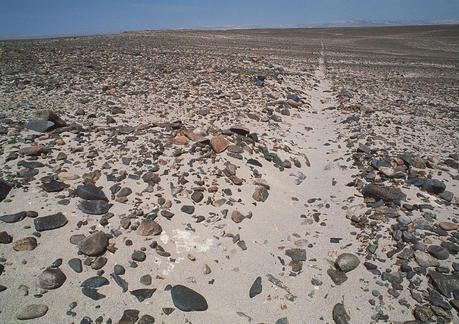 stones and sand